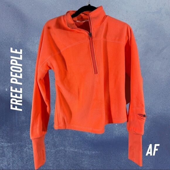 FREE PEOPLE MOVEMENT CORAL FLEECE NEW NWT MEDIUM - Picture 1 of 3